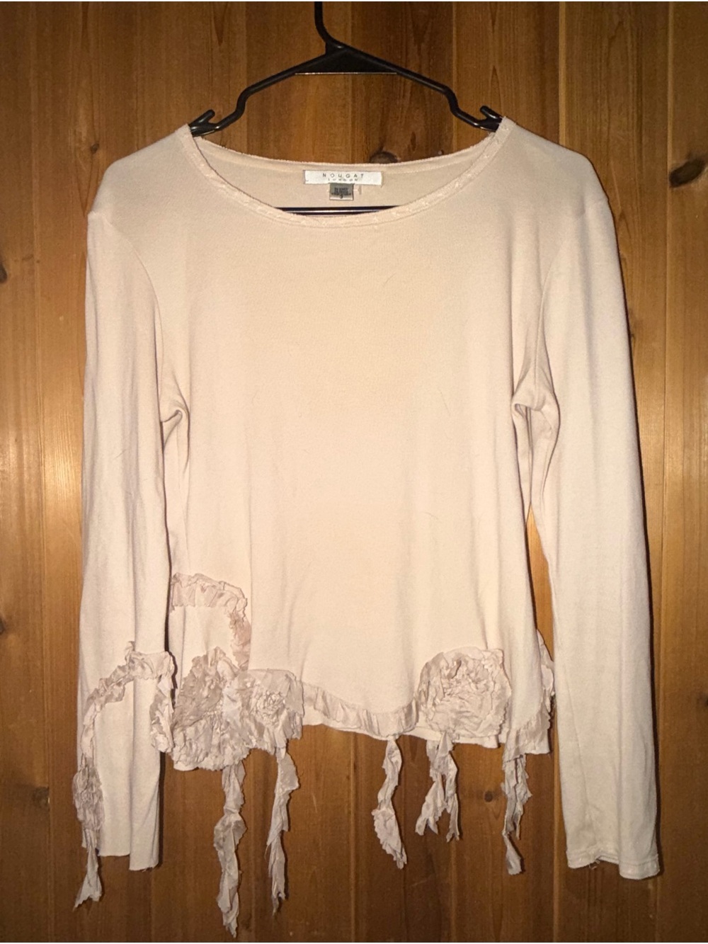 Nougat London Vintage Fairy Core Breige Shirt
